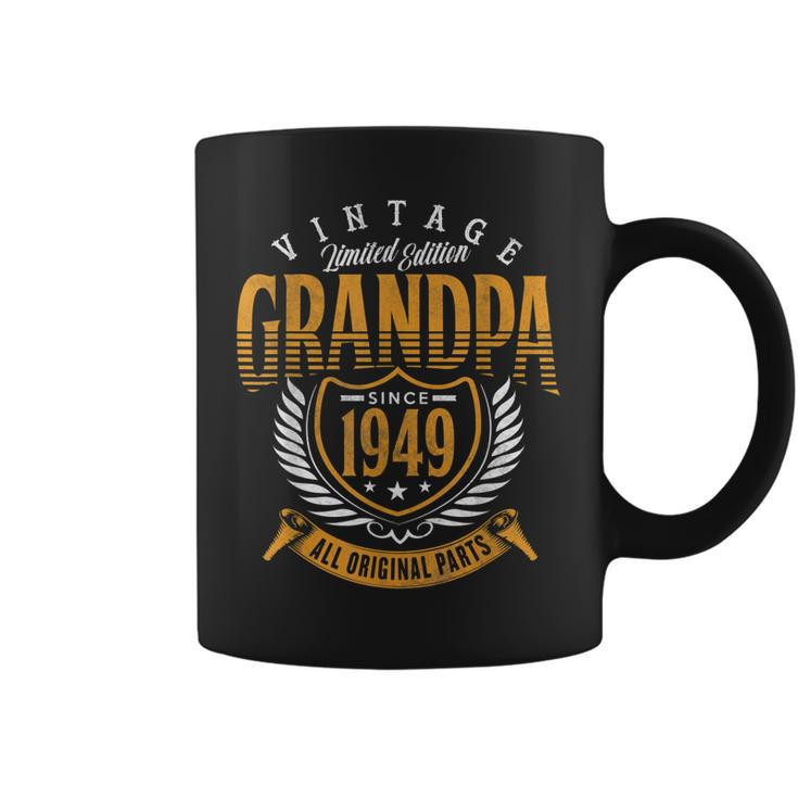 Vintage Grandpa 70Th Birthday Gift Since 1949 Coffee Mug