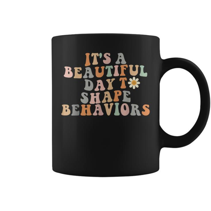 Vintage Its A Beautiful Day To Shape Behaviors Retro Funny  Coffee Mug