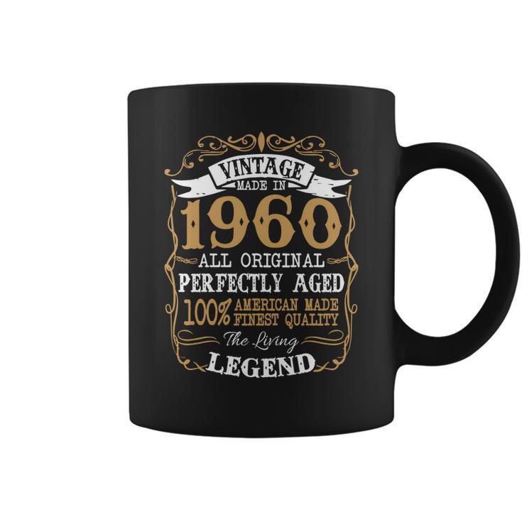 Vintage Made In 1960 All Original Perfectly Aged 100 Percent American Made  Finest Quality The Living Legend Coffee Mug - Thegiftio