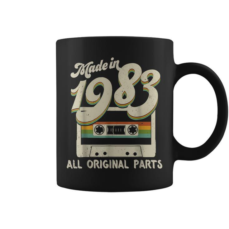 Vintage Made In 1983 Original Parts Funny 40Th Birthday Gift  Coffee Mug