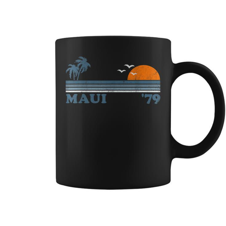 Vintage Maui Hawaii Beach Retro Hawaiian Vacation 70S Gift  Coffee Mug