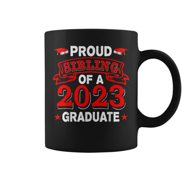 Vintage Proud Sibling Of A 2023 Graduate Costume Family  Coffee Mug