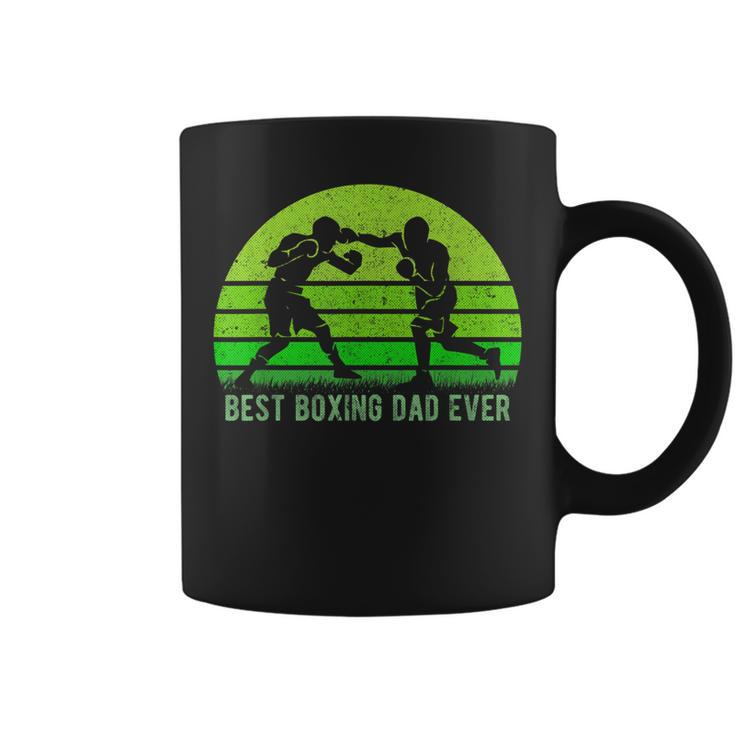Vintage Retro Best Boxing Dad Ever Funny DadFathers Day Gift For Mens Coffee Mug