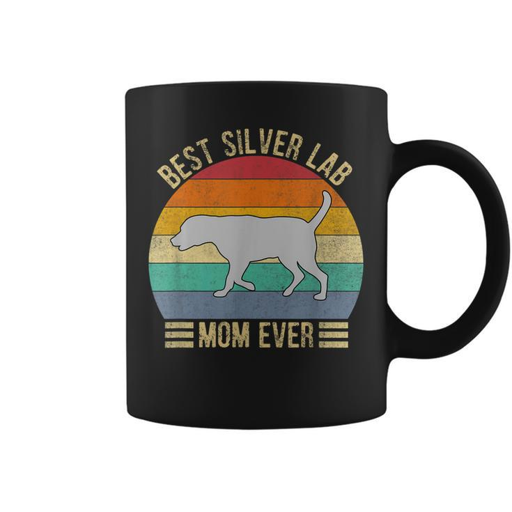 Vintage Retro Best Silver Lab Mom Ever Labrador Retriever  Coffee Mug