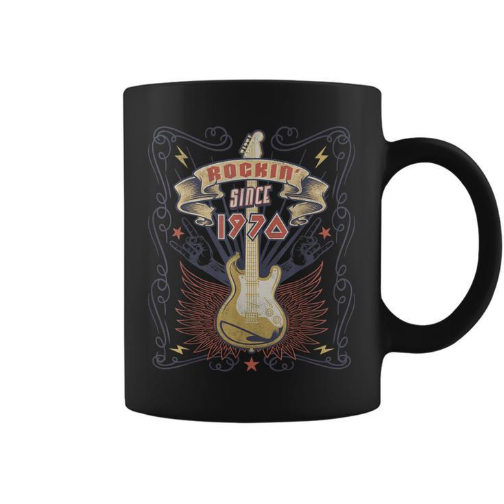 Vintage Rock Music Lover Rockin Since 1970 53Rd Birthday  Coffee Mug