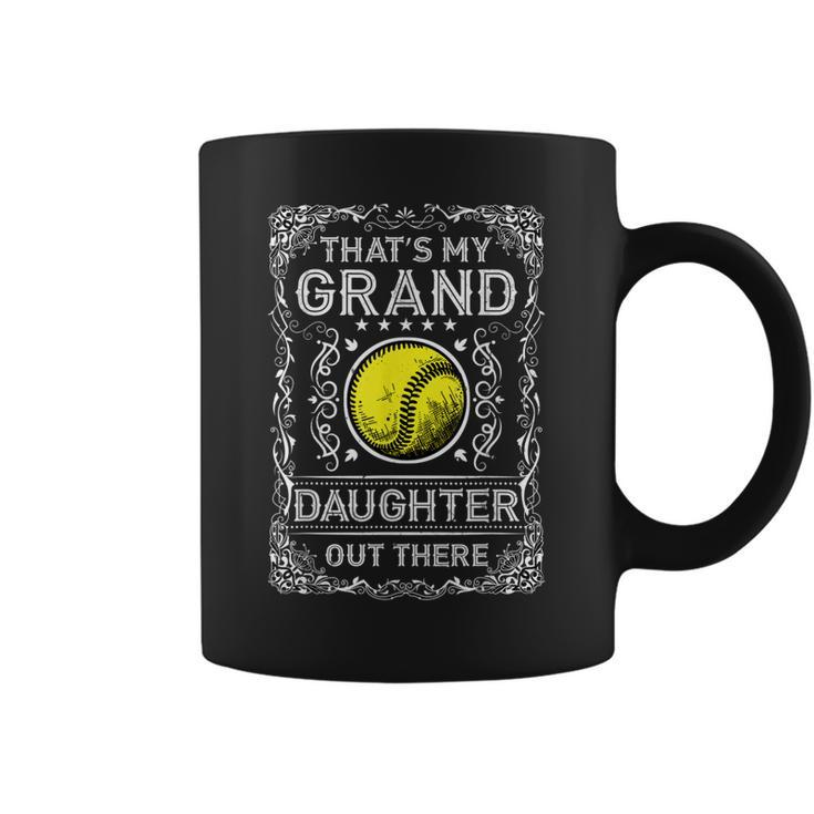 Vintage Softball Grandpa And Grandma Gifts Funny Softball  Coffee Mug