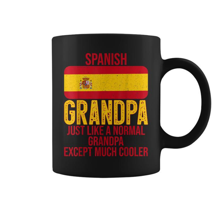 Vintage Spanish Grandpa Spain Flag For Fathers Day Gift For Mens Coffee Mug