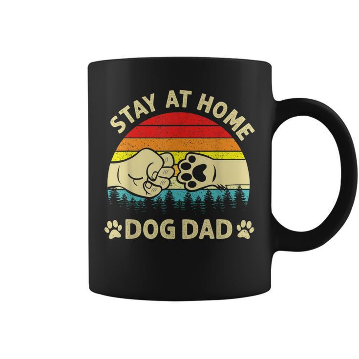 Vintage Stay At Home Dog Dad Retro Dog Lovers Fathers Day  Coffee Mug