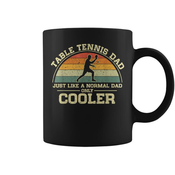 Vintage Table Tennis Dad Just Like A Normal Dad Only Cooler Gift For Mens Coffee Mug
