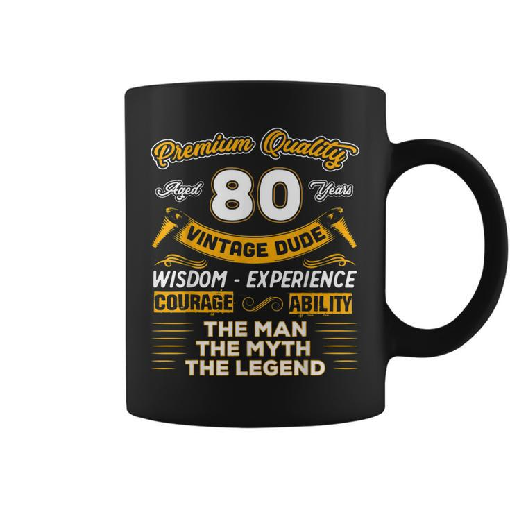 Vintage The Man Myth Legend 80 Yrs 80Th Birthday   Coffee Mug
