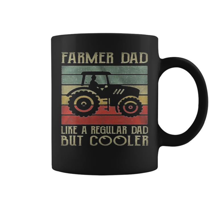 Vintage Tractor Dad Like A Regular Dad But Cooler Coffee Mug