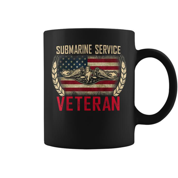 Vintage Us Navy Submarine Service Veteran T   Coffee Mug