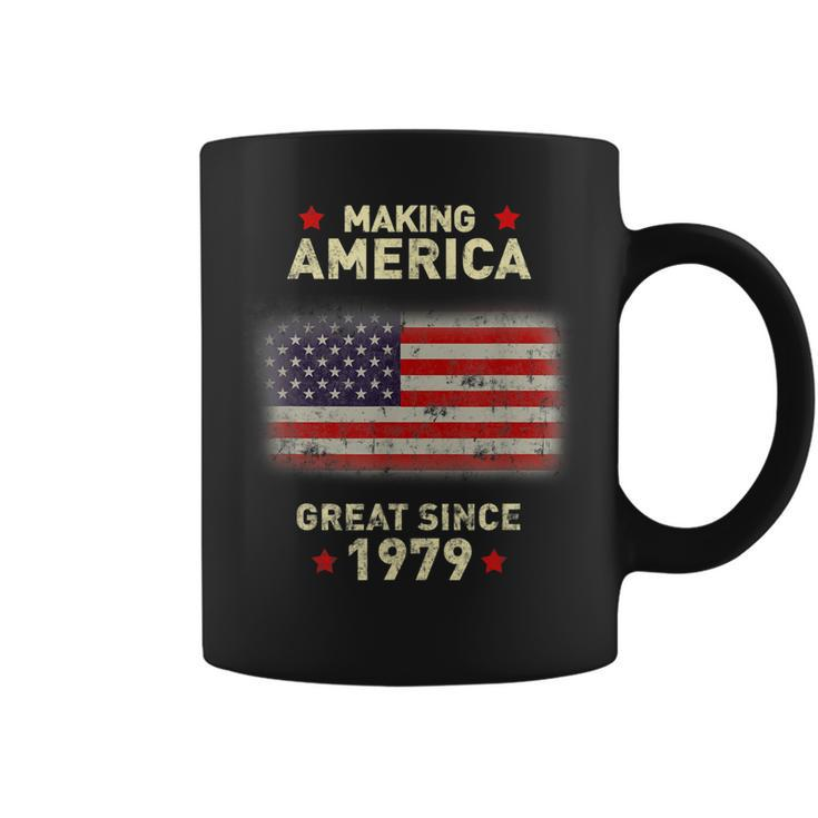 Vintage Usa Flag 1979 Shirt Old Retro 40Th Birthday Gift Tee Coffee Mug