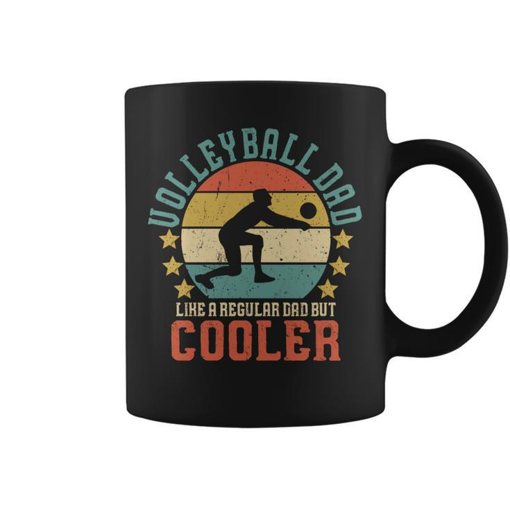 Volleyball Dad Vintage Volleyball Player Fathers Day Gift   Coffee Mug