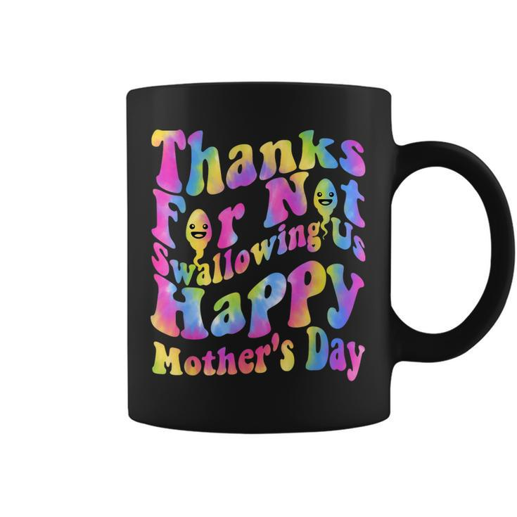 Wavy Groovy Thanks For Not Swallowing Us Happy Mothers Day  Coffee Mug