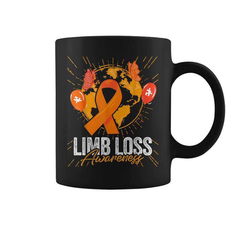 We Wear Orange For Limb Loss Awareness Leopard Rainbow Women  Coffee Mug