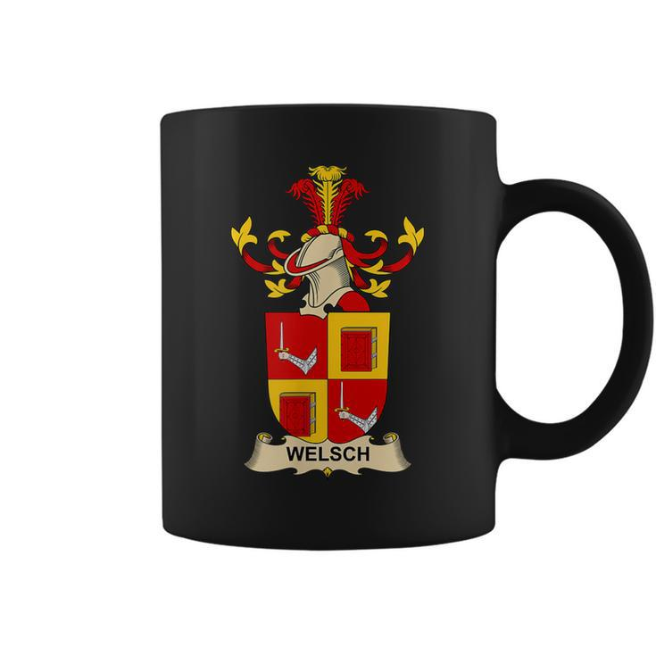 Welsch Coat Of Arms Family Crest Coffee Mug