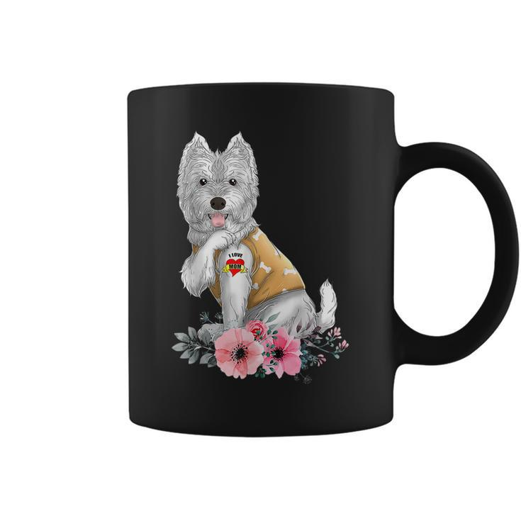 Westie I Love Mom Tattoo Dog  Funny Mothers Day Gifts  Coffee Mug