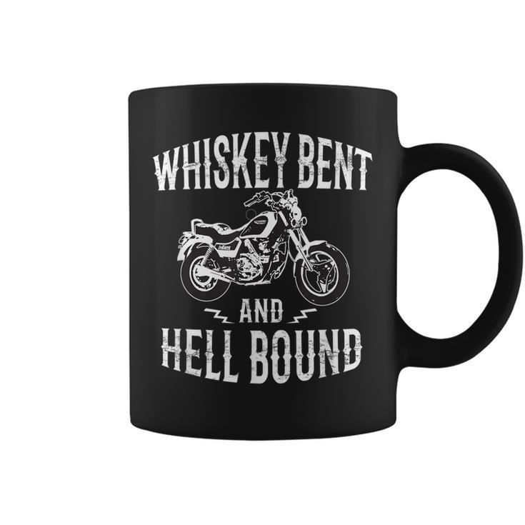Whiskey Bent And Hell Bound Vintage Motorcycle Lover Coffee Mug