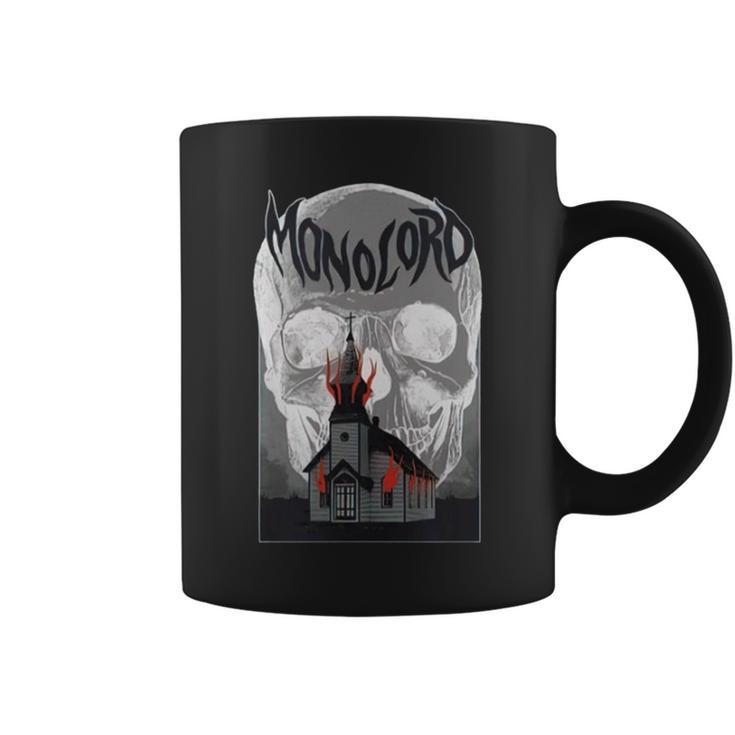 White Horror House Monolord Coffee Mug