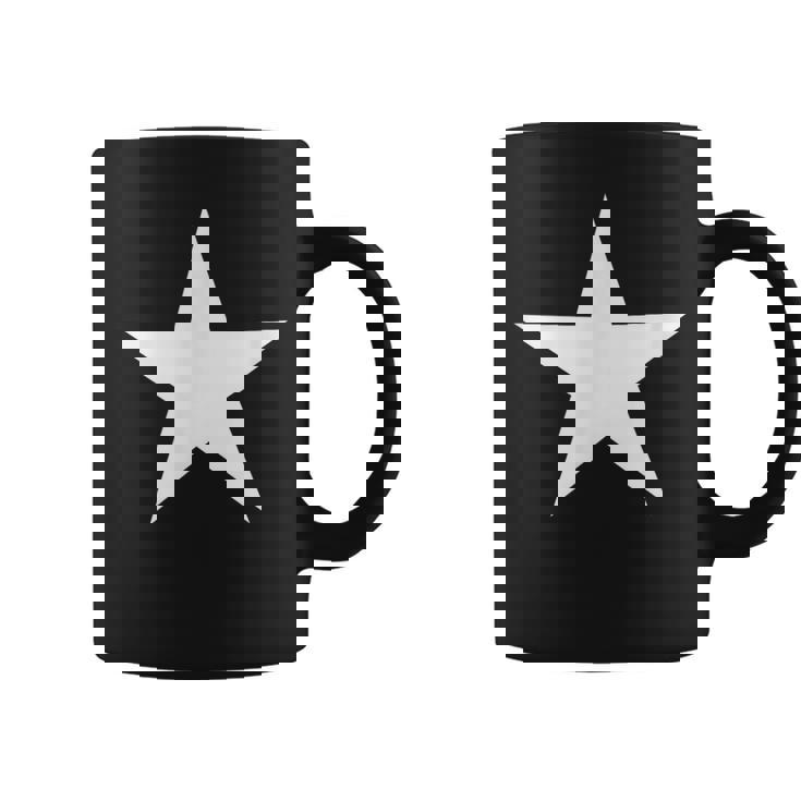 White Star On Front   Coffee Mug