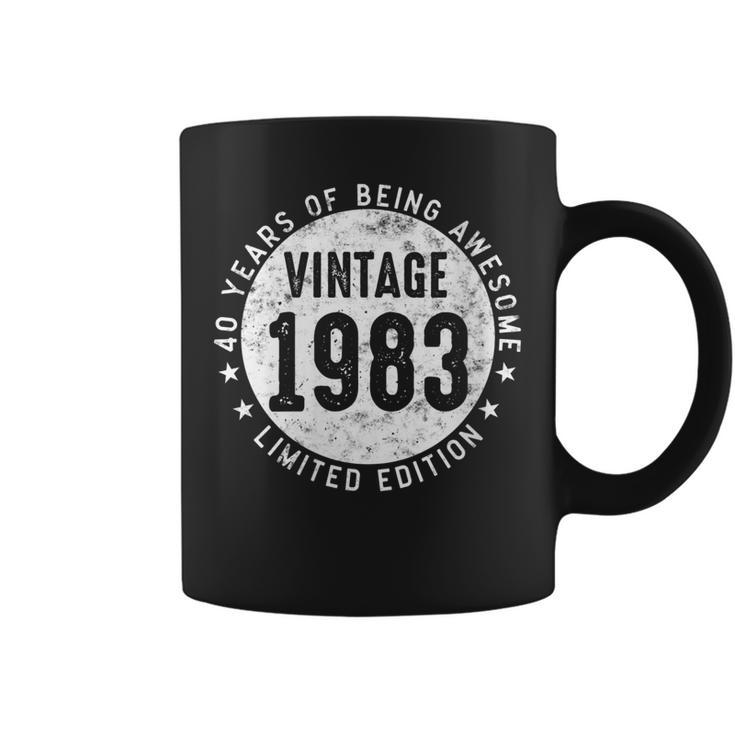 Womens 40 Year Old Gifts Vintage 1983 Limited Edition 40Th Birthday  Coffee Mug