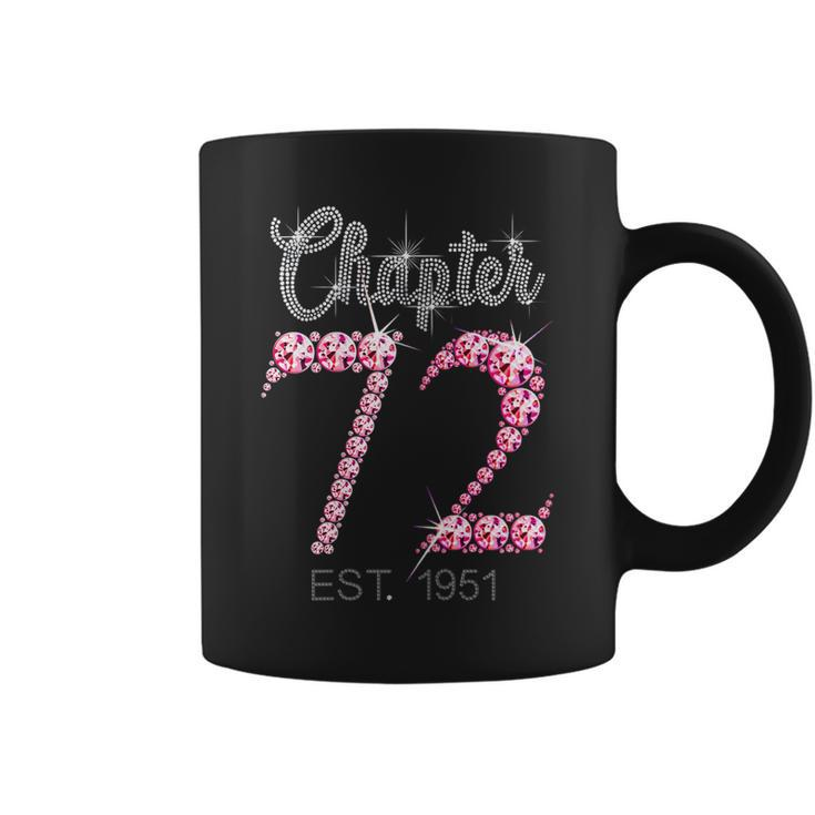 Womens 72 Years Old Vintage 1951 Limited Edition 72Nd Birthday Gift  Coffee Mug