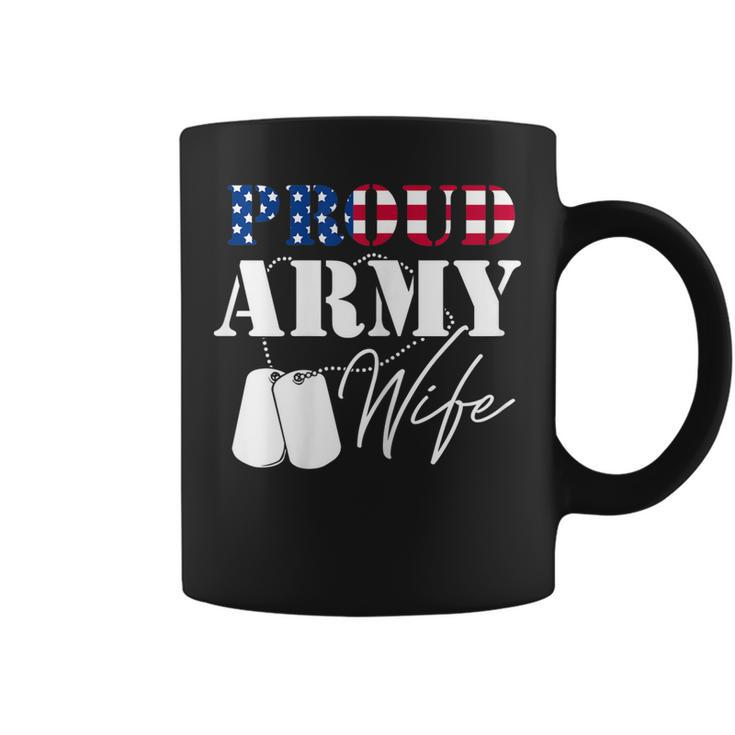 Womens Army Wife Veterans Day Military Patriotic Female Soldier  Coffee Mug