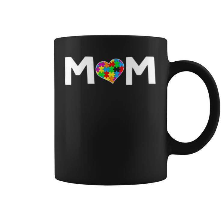 Womens Autism Mom Awareness Puzzle Piece Kindness Autism Child  Coffee Mug