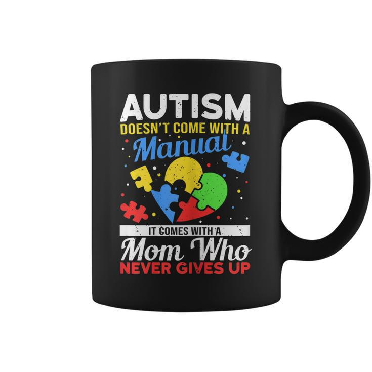 Womens Autism Mom For Autistic Girls Boys Autism Awareness Month  Coffee Mug