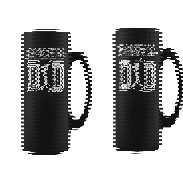 Womens Baseball Dad Fathers Day For Daddy Papa Father Dad Daddy Coffee Mug