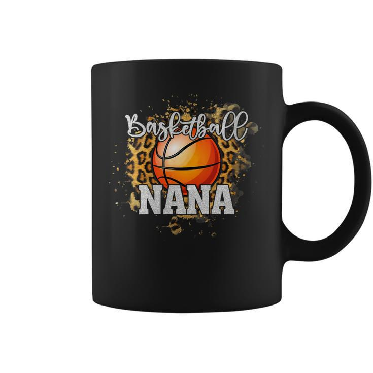 Womens Basketball Nana Vintage Basketball Family Matching  Coffee Mug