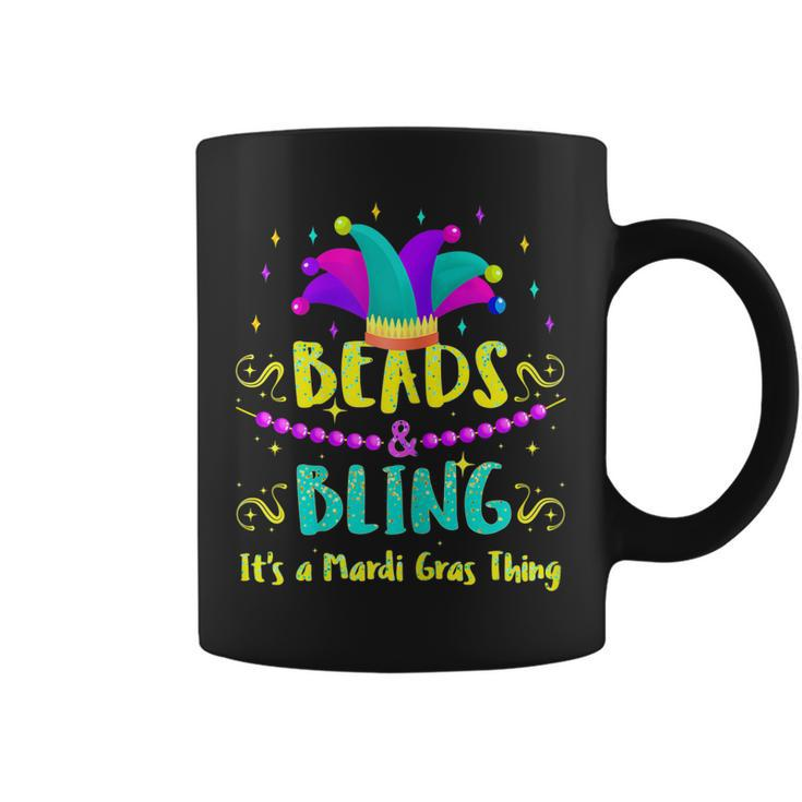 Womens Beads And Bling Its A Mardi Gras Thing Outfit For Women  Coffee Mug