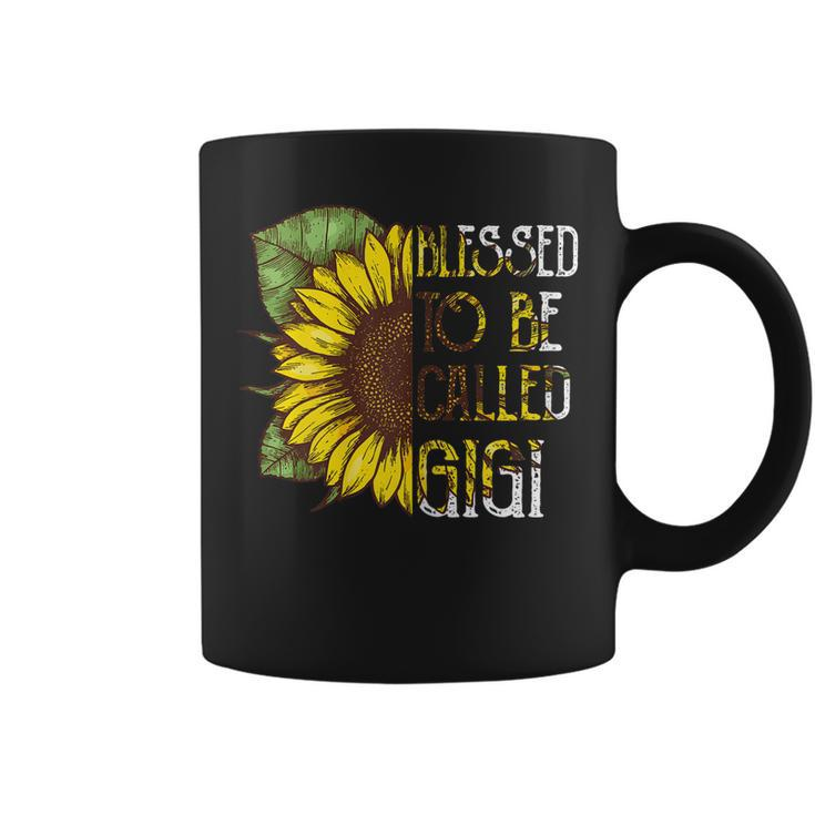 Womens Blessed To Be Called Gigi Sunflower Grandma Mothers Day Gift  Coffee Mug