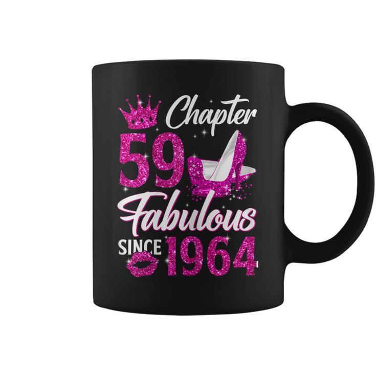 Womens Chapter 59 Fabulous Since 1964 59Th Birthday Queen Diamond  Coffee Mug