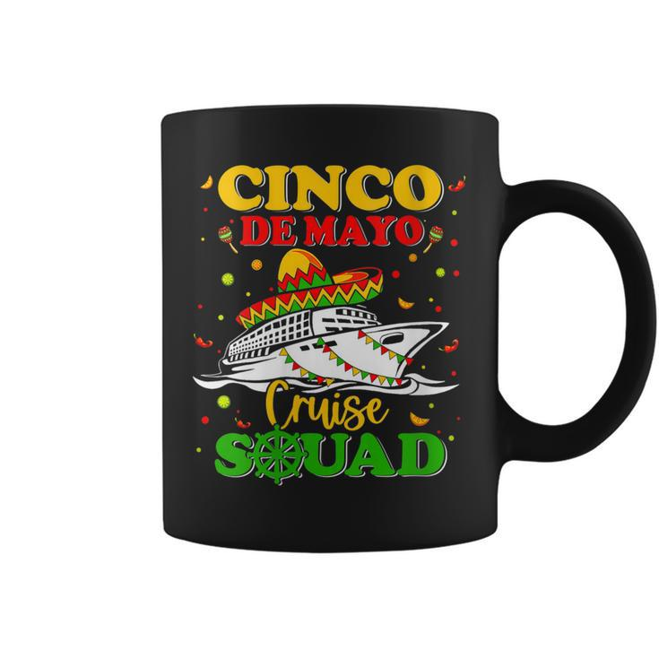 Womens Cinco De Mayo Cruise Squad 2023 Mexican Trip Family Matching  Coffee Mug