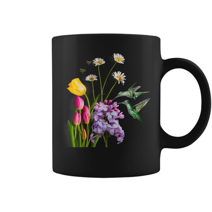 Womens Cute Hummingbird Gift Womens  - Hummingbirds Flowers Bees  Coffee Mug