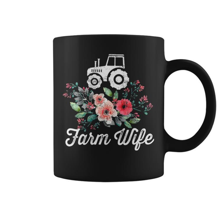 Womens Farm Wife Farmers Wife Gifts Farmer Farming Tractor Coffee Mug