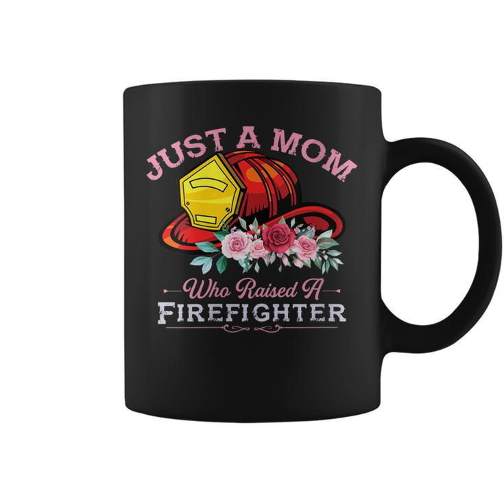 Womens Firefighter Mom Fireman Mother Fire Fighter Firemen Son  Coffee Mug