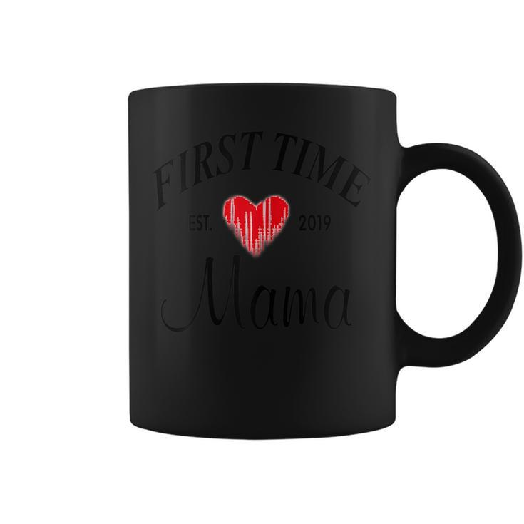 Womens First Time Mama Est 2019 Shirt I Mothers Day Gift New Mommy Coffee Mug