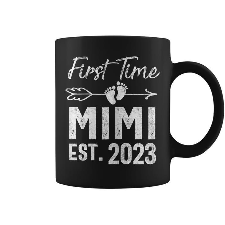 Womens First Time Mimi 2023 Mothers Day Soon To Be Mimi 2023 Gift  Coffee Mug