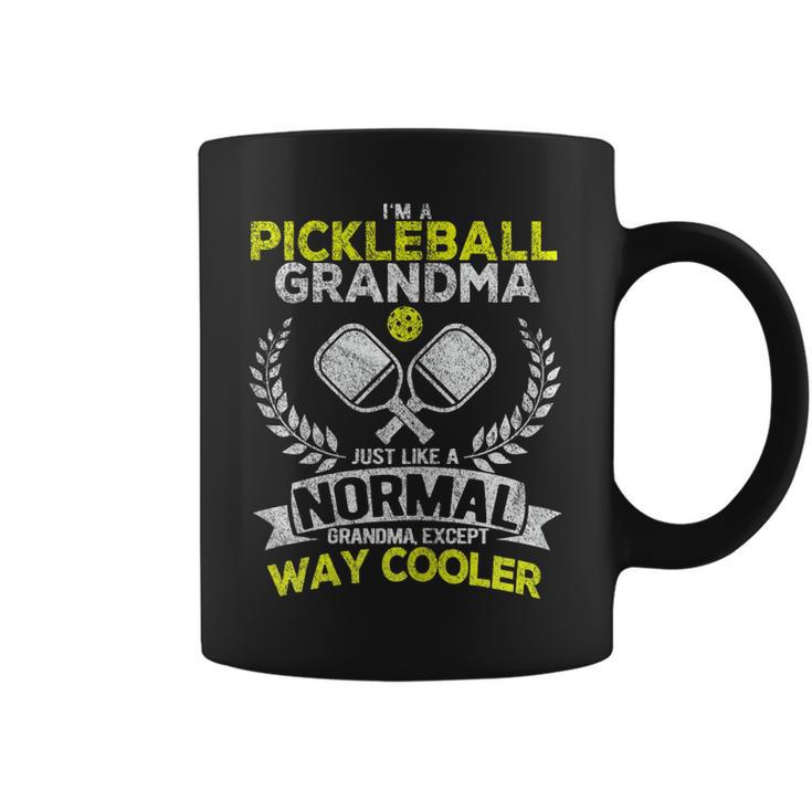 Womens Funny Pickleball Paddle Pickleball Grandma Retro Vintage  Coffee Mug