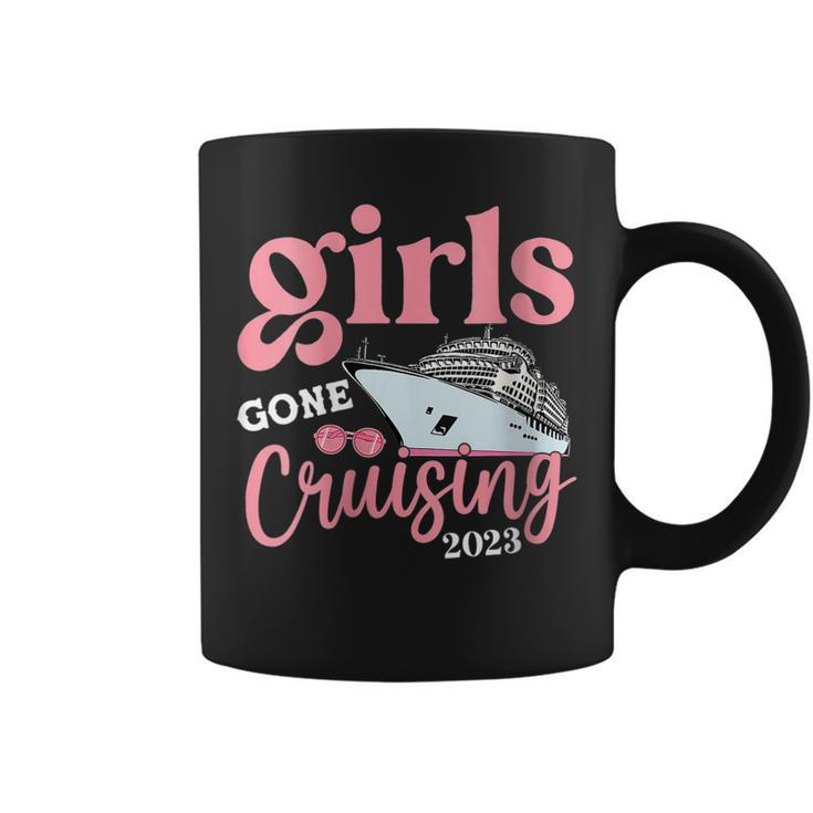 Womens Girls Gone Cruising 2023 Matching Cruise Ship Vacation Trip  Coffee Mug