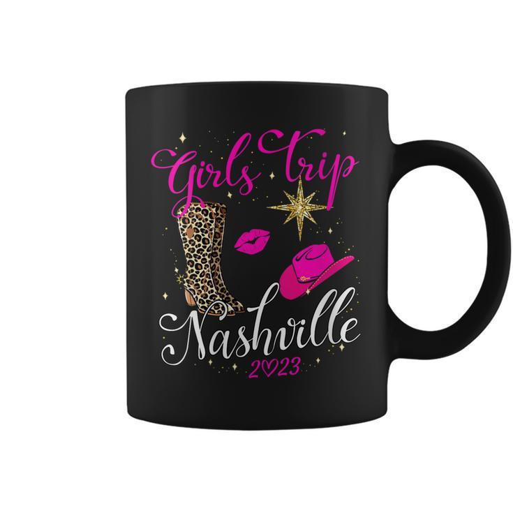 Womens Girls Trip Nashville 2023 For Womens Weekend Birthday Party  Coffee Mug