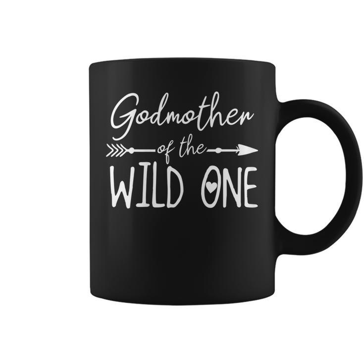 Womens Godmother Of The Wild One | 1St Birthday First Thing Family  Coffee Mug