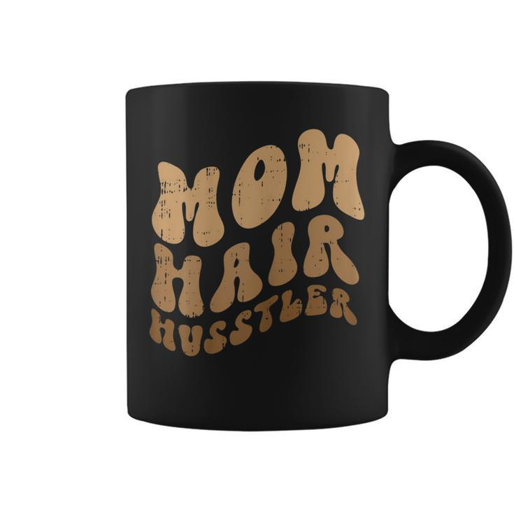 Womens Hair Hustler Mothers Day Retro Hairdresser Hairstylist Mom  Coffee Mug