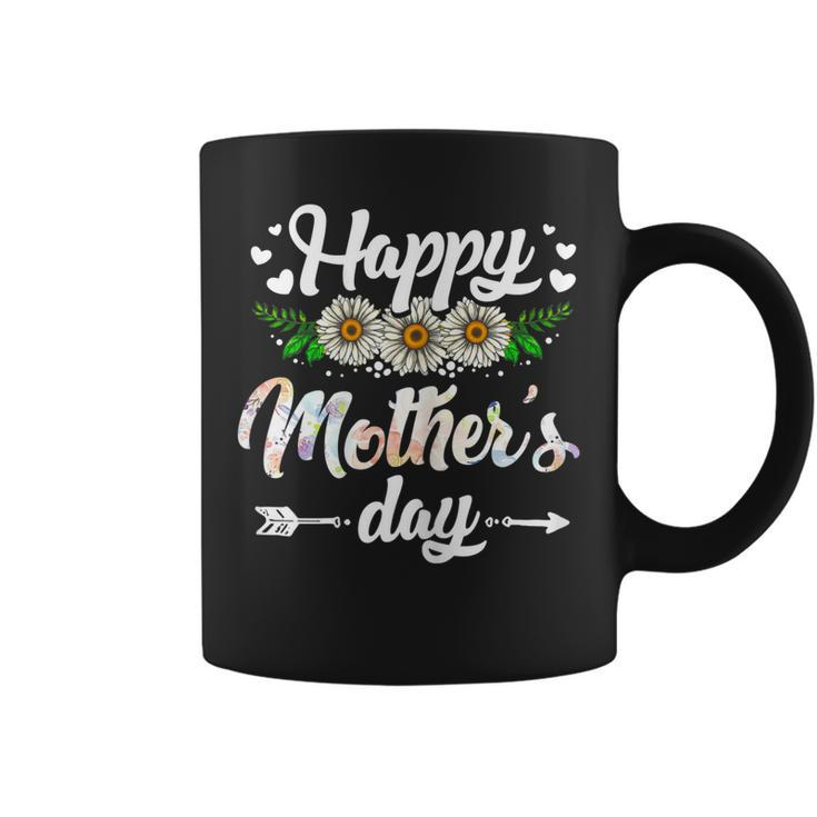 Womens Happy Mothers Day 2023 Cute Floral Women Mom Grandma  Coffee Mug