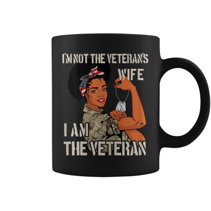 Womens Im Not Veterans Wife Im Veteran Veterans Day Gift Tee  Coffee Mug
