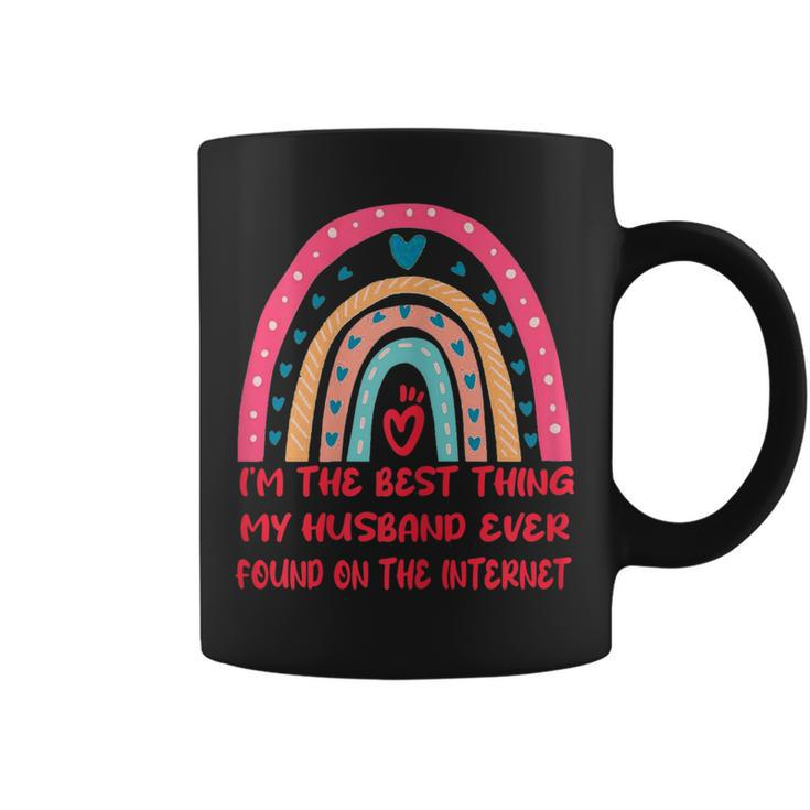 Womens Im The Best Think My Husband Ever Found On Internet Is Me  Coffee Mug