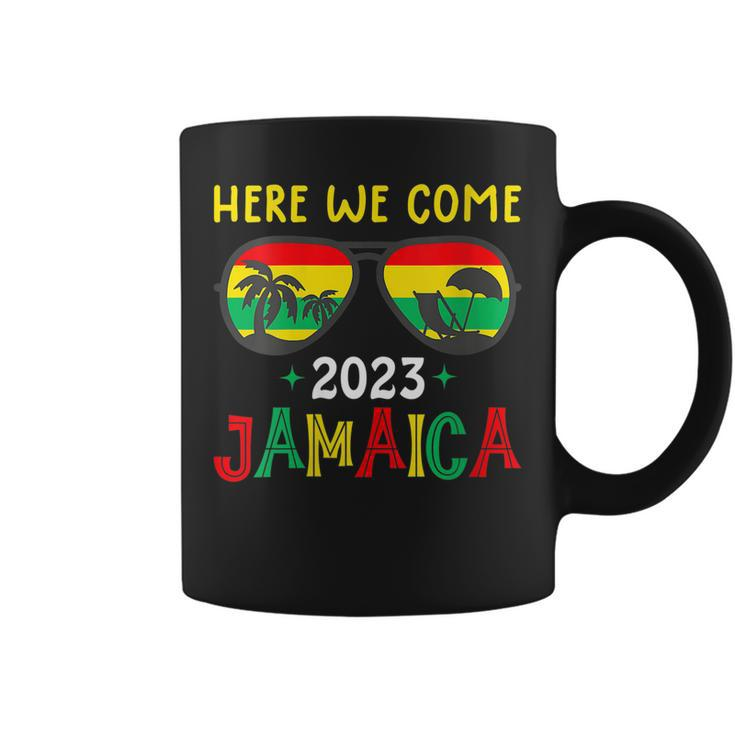 Womens Jamaica 2023 Here We Come Matching Family Dream Vacation  Coffee Mug